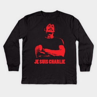 Charles Bronson - Je Suis Charlie Kids Long Sleeve T-Shirt